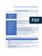 55 Implementacion Del Programa de Auditoria