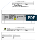 Site Visit Risk assessment form