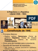 Governo Liberal e Populista