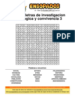 Sopa de Letras de Investigacion Sociologica y Convivencia - 3