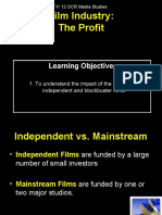 Film Industry: The Profit: Learning Objectives