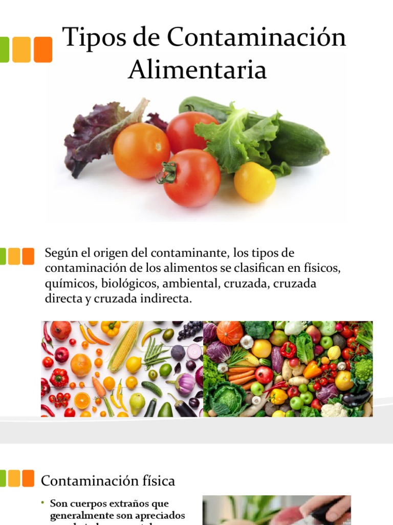 Tipos de Contaminación Alimentaria | PDF | Alimentos | Contaminación