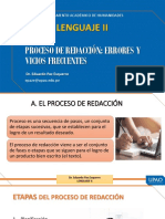 Proceso de Redacción, Errores y Vicios Frecuentes