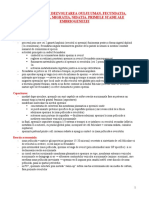 Formarea Si Dezvoltarea Oului Uman. Fecundatia, Segmentatia, Migratia, Nidatia. Primele Stadii Ale Embriogenezei