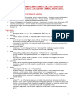 Morfologia Si Functia Uterului Gravid. Fiziologia Contractiei Uterine. Contractia Uterina Patologica