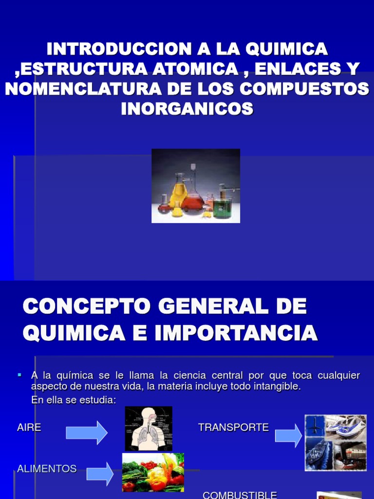 Introduccion A La Quimica y Estructura Atomica | PDF | Electrón ...