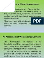 An Assessment of Women Empowerment