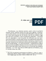 Vida Em Sociedade Pós-tradicional. Em Defesa Da Sociologia. Giddens, Anthony. 2001.
