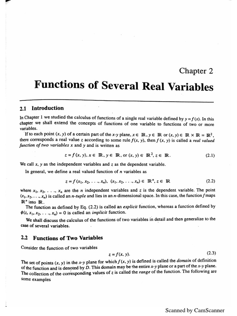 RK Jain Functions of Several Real Variables PDF