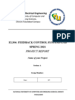 El304: Feedback Control Systems Lab SPRING 2021: Department of Electrical Engineering