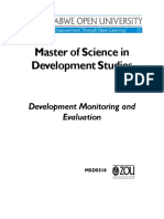 Msds510 Development Monitoring and Evaluation Module