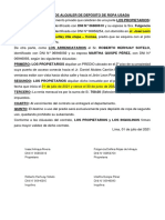 Dos CONTRATO de ALQUILER - Departamento Comas