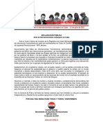 12jul2021 - Comité Central - Ante El Intento de Intervención en Cuba