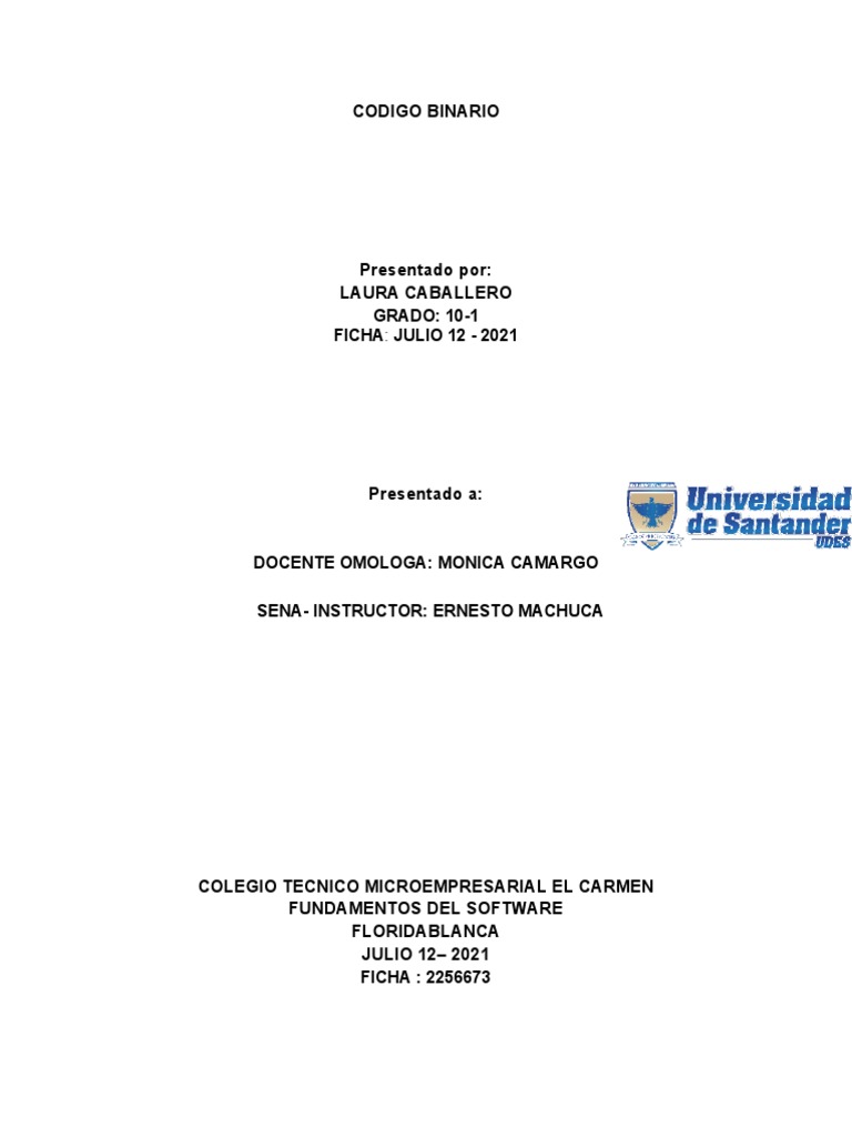Introducción al Código Binario | PDF