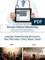Remote Patient Monitoring: Ways To Control Costs, Improve Outcomes, Avoid Readmissions & Modify Patient Behavior
