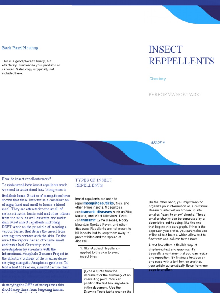 How Do Insect Repellents Work Download Free PDF Mosquito Insects