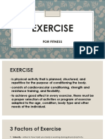 Exercise: For Fitness