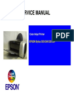 Service Manual: Color Inkjet Printer