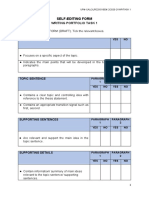 Lpe2501 Writing Portfolio Task 1 (Self-Editing Form)