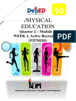 Physical Education: Quarter 2 - Module 1: WEEK 1, Active Recreational (Fitness)