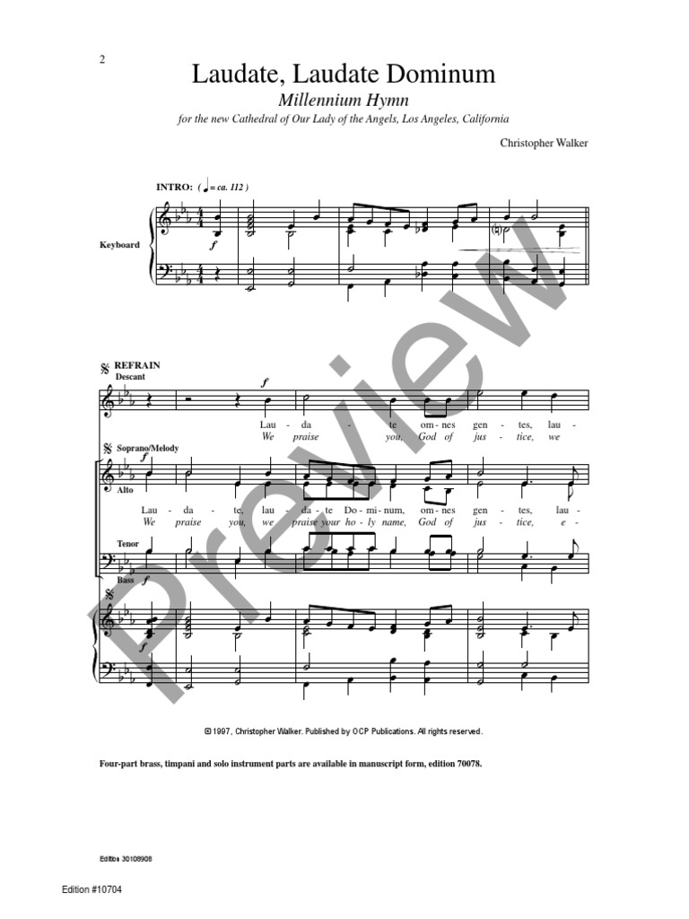 Preview: Laudate, Laudate Dominum | PDF | Divertissement (Général)