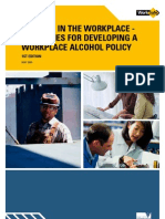Alcohol in The Workplace - Guidelines For Developing A Workplace Alcohol Policy