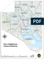 Baltimore City Council Districts Map