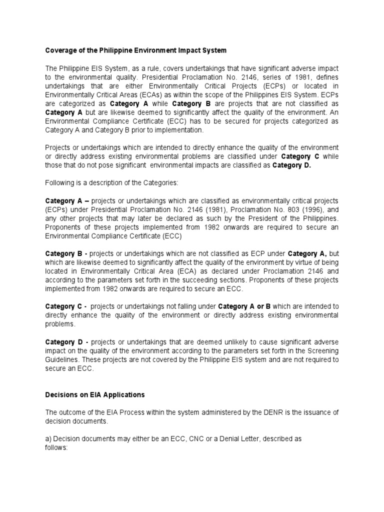 Research About CNC and ECC | PDF | Environmental Impact Assessment ...