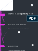 Role of Nurses in The Operating Room