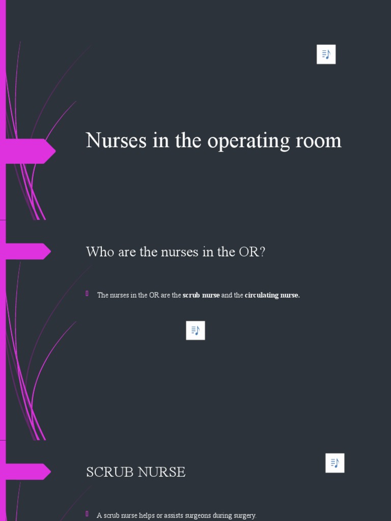 Roles of Nurses in the Operating Room | PDF