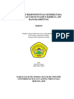 Tingkat Responsivitas Gender Pada Fasilitas Umum Stasiun Kereta API Rangkasbitung