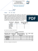 Ejercicios Propuestos de Metodos Regresion Enviar 1 5 PDF Free