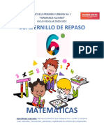 Cuadernillo de repaso de matemáticas para primaria con problemas y actividades