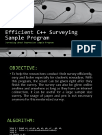 Efficient-C-Surveying-Sample-Program