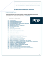 Anexo I. Indicaciones de Peligro y Consejos de Prudencia