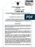 Decreto 1784 Del 02 de Noviembre de 2017