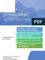 What Is Globalization?: From Different Perspectives/Lenses