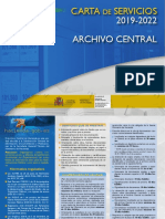Carta de servicios del Archivo Central de Hacienda 2019-2022