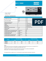 QIS 705 | 400/230 V | 50HZ Diesel Generator Technical Specs