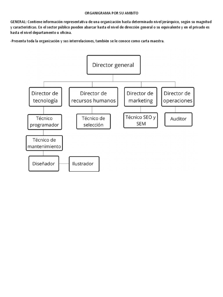Tipos de Organigramas por Ámbito | PDF | Crecimiento personal y profesional