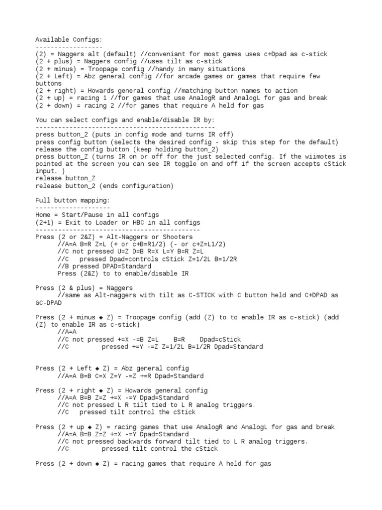 Nunchuck Maps | PDF | Computing | Computing And Information Technology