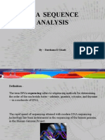 Dna Sequence Analysis: by - Darshana D Ghadi