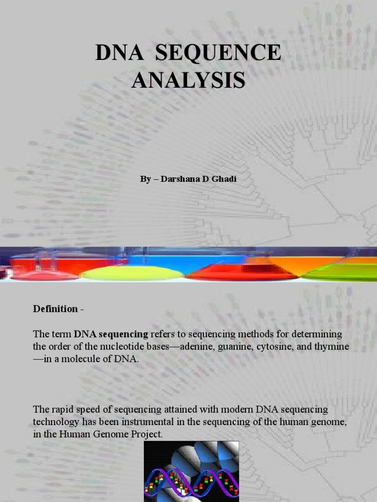 DNA Sequencing: Methods and Applications | PDF | Dna Sequencing ...