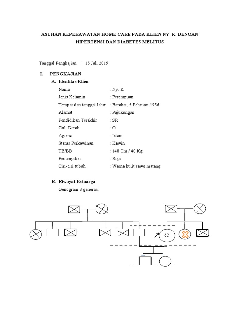 Asuhan Keperawatan Home Care Pada Klien Ny. K Dengan Hipertensi Dan