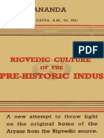 Rigvedic Culture of The Prehistoric Indus