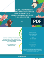Manual de Autoprotección para Personas Defensoras de Derechos Humanos, Líderes y Lideresas Sociales y Sus Colectivos, CODHES y MSD, 1 Julio de 2021