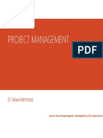 Project Management: Dr. Salwa Mahmood Dr. Salwa Mahmood Dr. Salwa Mahmood Dr. Salwa Mahmood