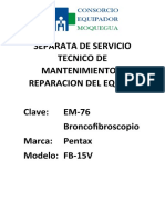 GUIA RAPIDA PARA SERVICIO TECNICO Broncofibro