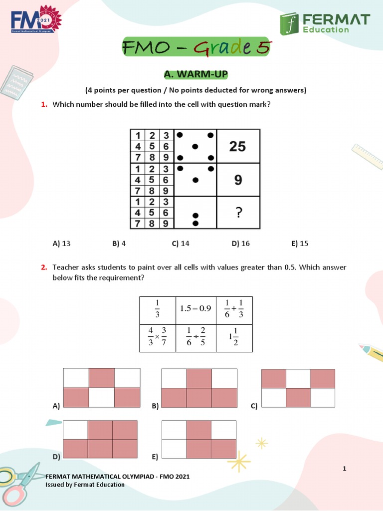 MID TERM QUIZ 5TO MATEMÁTICA PARTE 1 online exercise for