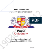 Parul University Piet/Pit-It Department: Grade